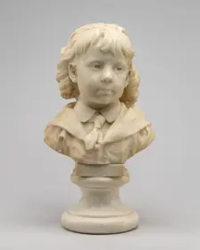 Portrait of a Young Boy (Henry Ebenezer Bingham?), 1871/1879. Creator: Jules Dalou