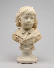 Portrait of a Young Boy (Henry Ebenezer Bingham?), 1871/1879. Creator: Jules Dalou