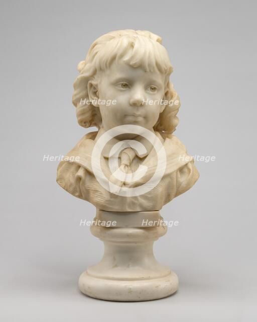 Portrait of a Young Boy (Henry Ebenezer Bingham?), 1871/1879. Creator: Jules Dalou.