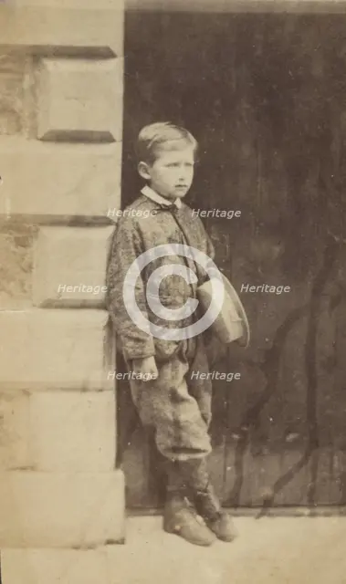 Portrait of a Young Boy in a Doorway, late 19th century. Creator: Unknown.