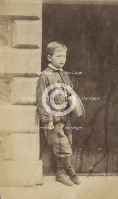 Portrait of a Young Boy in a Doorway, late 19th century. Creator: Unknown.
