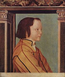 Portrait of a young boy with brown hair, 1516. Creator: Ambrosius Holbein