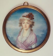 Portrait of a young blonde woman, c1792. Creator: Maximilien Villers