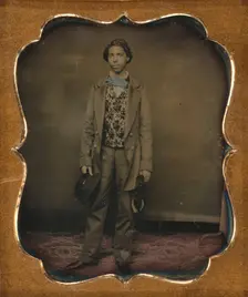 Portrait of a Young Black Man, about 1855. Creator: Unknown