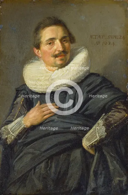 Portrait of a Young Cavalier, 1624. Creator: Workshop of Frans Hals.