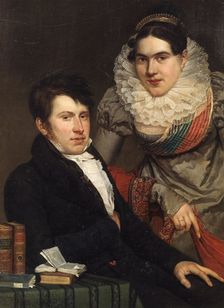 Portrait of a young couple, First quarter of 19th cen. Creator: Francois-Joseph Navez