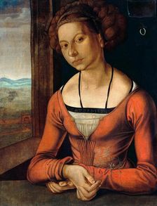 Portrait of a Young Fürleger with Her Hair Done Up, 1497. Creator: Dürer, Albrecht (1471-1528)