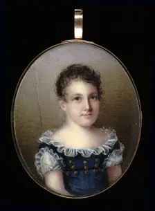 Portrait of a Young Girl, 1825. Creator: Mary Jane Simes
