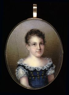 Portrait of a Young Girl, 1825. Creator: Mary Jane Simes