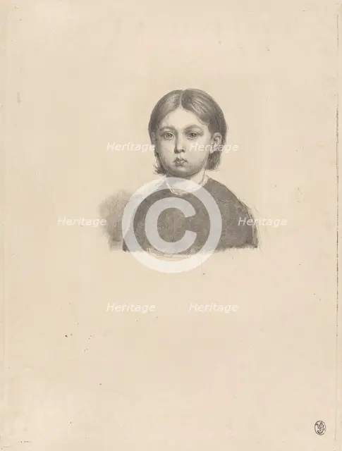 Portrait of a young girl, 1832. Creator: Luigi Calamatta.