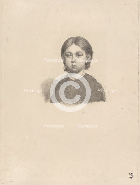Portrait of a young girl, 1832. Creator: Luigi Calamatta.