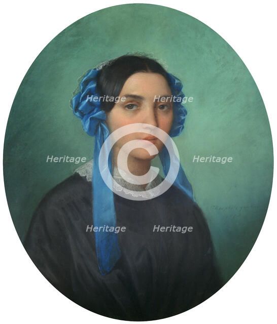 'Portrait of a Young Girl', 1843. Artist: Theophile Gautier