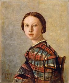 Portrait of a Young Girl, 1850 or 1859. Creator: Jean-Baptiste-Camille Corot