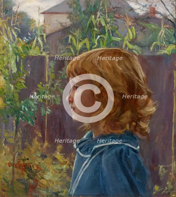 Portrait of a Young Girl, 1898. Creator: Otto Stark.