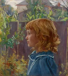 Portrait of a Young Girl, 1898. Creator: Otto Stark