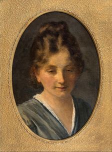 Portrait of a young girl, Miss Karen Poulsen, n.d., c1900. Creator: Frans Schwartz
