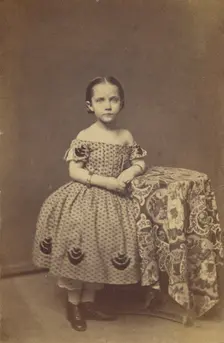 Portrait of a young girl, about 1870. Creator: Unknown