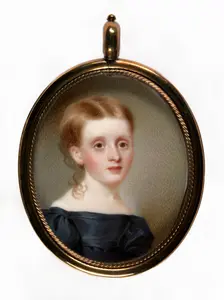 Portrait of a Young Girl, ca. 1830. Creator: Thomas Seir Cummings