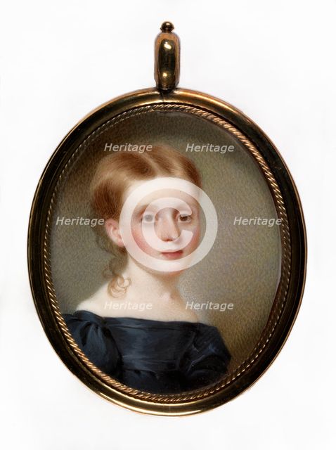 Portrait of a Young Girl, ca. 1830. Creator: Thomas Seir Cummings.