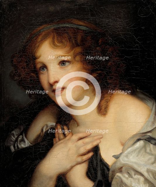 Portrait of a young girl. Creator: Ecole Francaise.