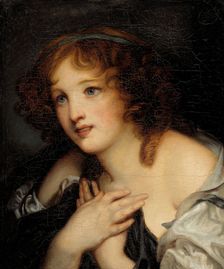Portrait of a young girl. Creator: Ecole Francaise