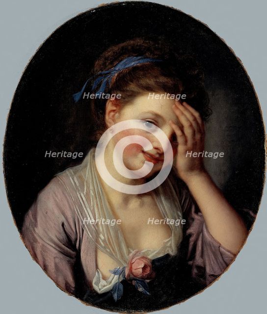 Portrait of a young girl. Creator: Ecole Francaise.