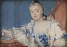 Portrait of a young lady, 1750-1760. Creator: Martin Scheffel