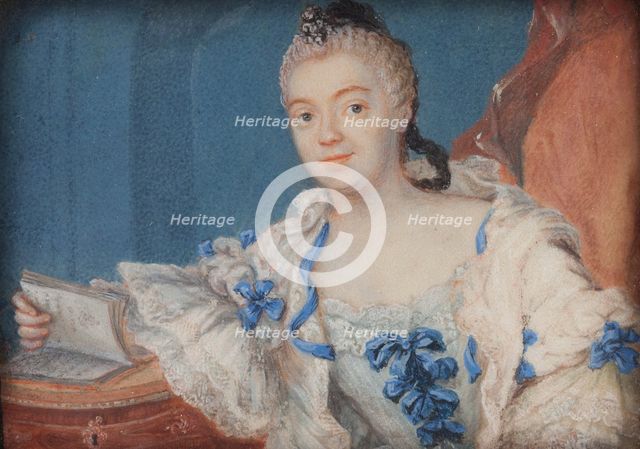 Portrait of a young lady, 1750-1760. Creator: Martin Scheffel.