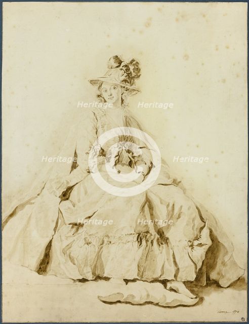 Portrait of a Young Lady, 1774. Creator: Unknown.
