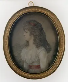 Portrait of a young lady, 1778-1828. Creator: Lorentz Svensson Sparrgren