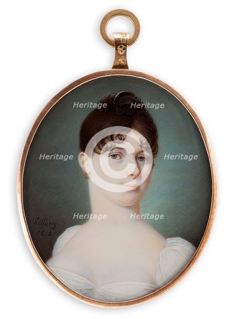 Portrait of a young lady, 1810. Creator: Jakob Axel Gillberg.