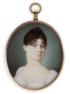 Portrait of a young lady, 1810. Creator: Jakob Axel Gillberg