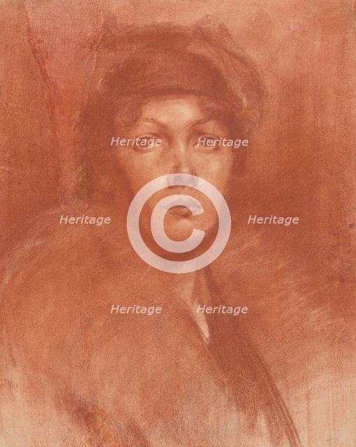 Portrait of a young lady, 1890-1895. Creator: Akos von Aranyossy.