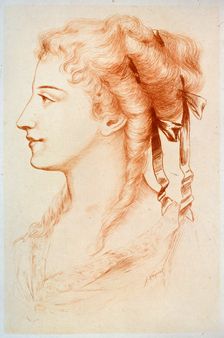 Portrait of a young Lady 19th century. Creator: Hanriot, Jules Armand (1853-1930)