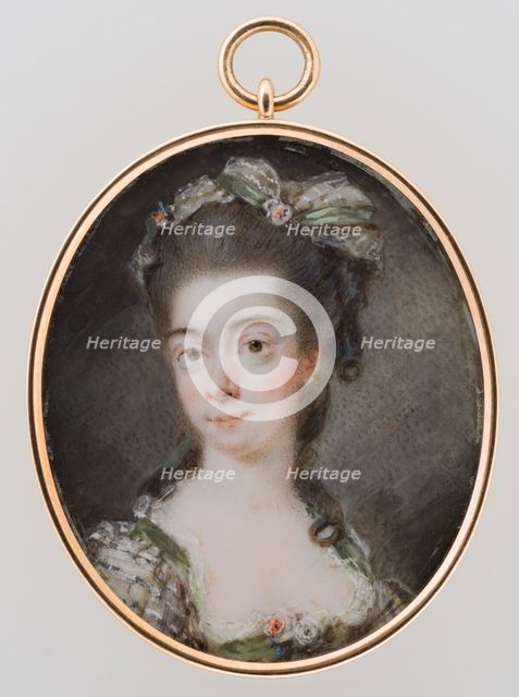 Portrait of a young lady, at the latest 1793. Creator: Peter Adolf Hall.