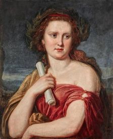 Portrait of a young lady (Anna von Lieben?), 1860. Creator: Carl Rahl