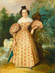 Portrait of a Young Lady, c. 1835. Creator: Unknown
