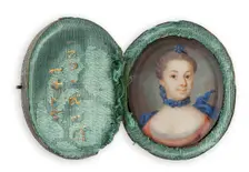 Portrait of a young lady, c1744-1782. Creator: Martin Scheffel