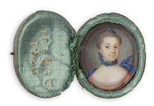 Portrait of a young lady, c1744-1782. Creator: Martin Scheffel