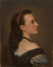 Portrait of a Young Lady, c1870. Creator: Aleksander Kotsis