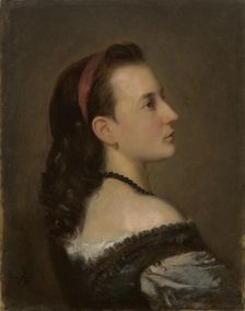 Portrait of a Young Lady, c1870. Creator: Aleksander Kotsis