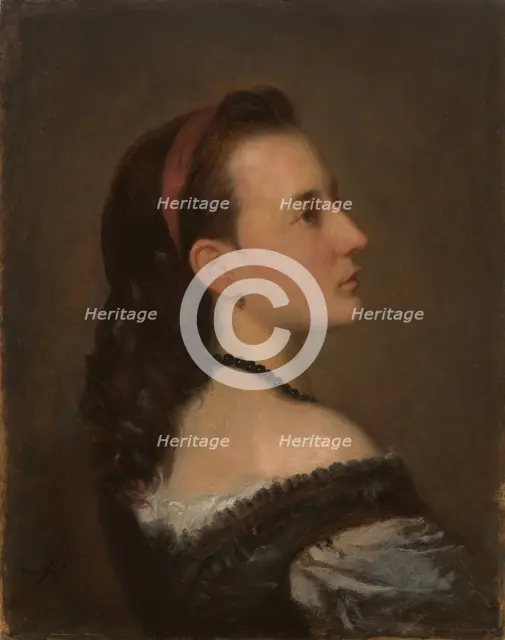 Portrait of a Young Lady, c1870. Creator: Aleksander Kotsis.