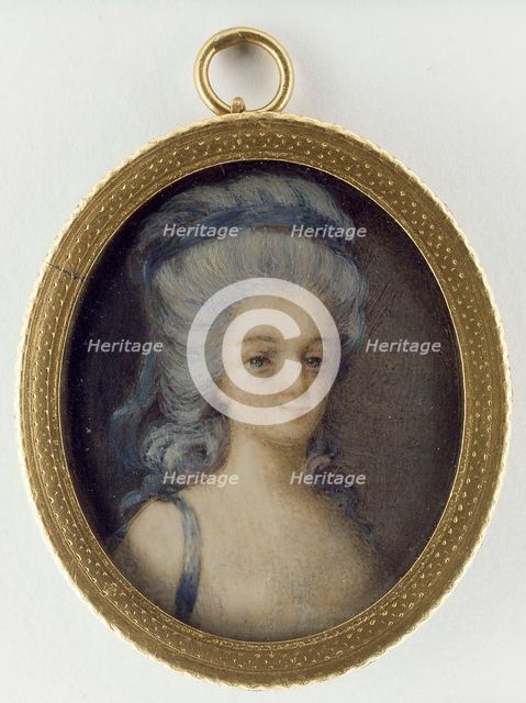 Portrait of a young lady, c18th century. Creator: Unknown.