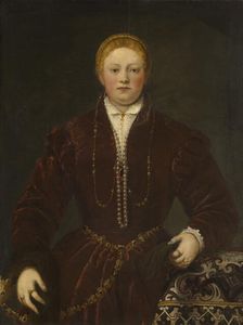 Portrait of a Young Lady, ca 1555. Creator: Tintoretto, Jacopo (1518-1594)