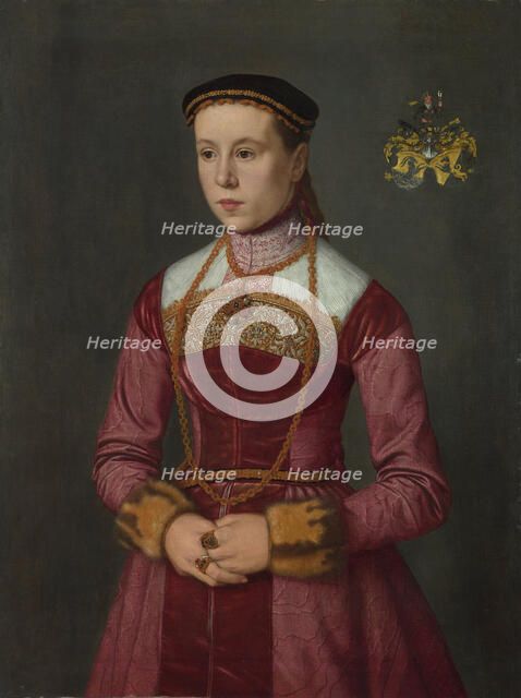 Portrait of a Young Lady, ca 1561. Artist: Neufchâtel, Nicolas (ca. 1527-ca. 1590)