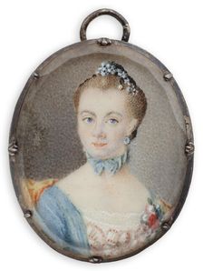 Portrait of a young lady. Creator: Elias Brenner