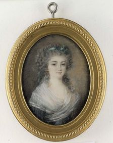 Portrait of a young lady. Creator: Peter Adolf Hall
