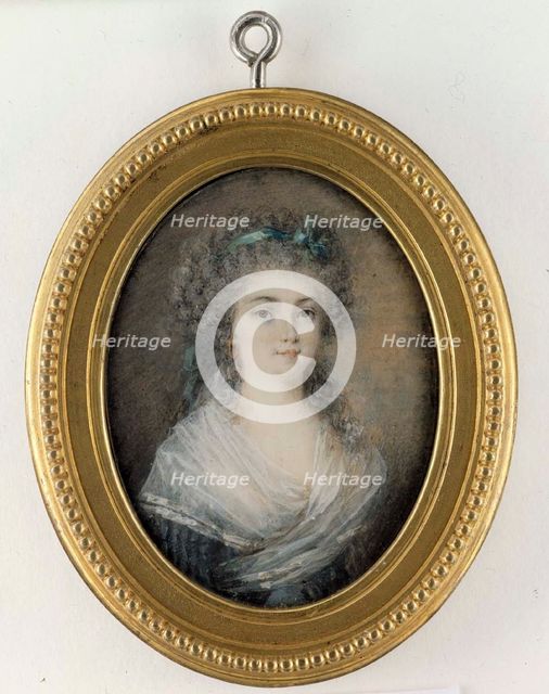 Portrait of a young lady. Creator: Peter Adolf Hall.