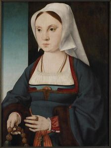 Portrait of a young lady with a rosary, 1514-1519. Creator: Cleve, Joos van (ca. 1485-1540)