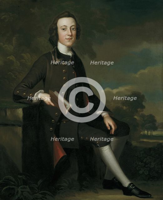 Portrait of a Young Man, 1749/52. Creator: John Wollaston.